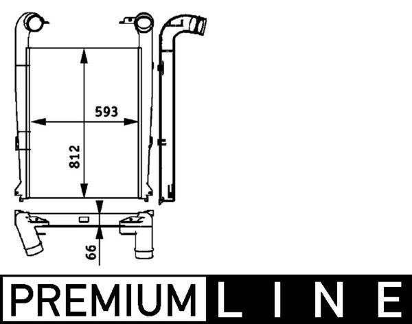 MAHLE ORIGINAL CI 112 000P Ladeluftkühler für RENAULT TRUCKS Premium LKW in Original Qualität