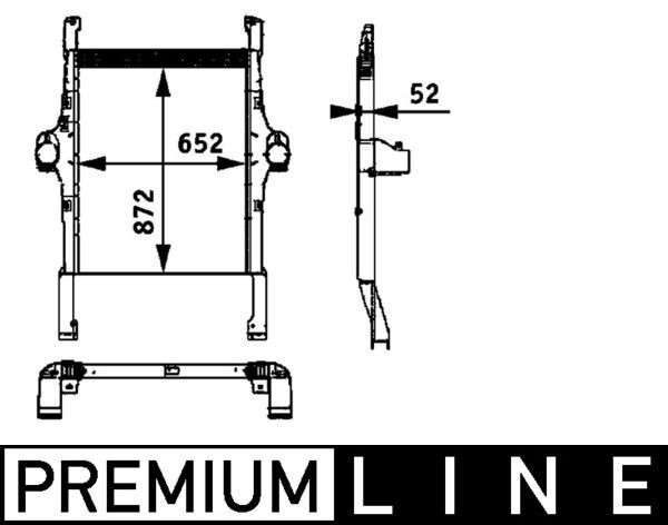 MAHLE ORIGINAL CI 113 000P Ladeluftkühler für IVECO EuroStar LKW in Original Qualität