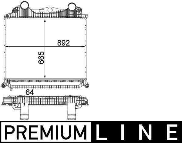 MAHLE ORIGINAL CI 123 000P Ladeluftkühler für MAN TGS LKW in Original Qualität