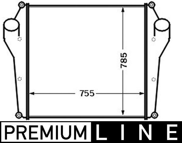 MAHLE ORIGINAL CI 131 000P Ladeluftkühler für RENAULT TRUCKS Magnum LKW in Original Qualität