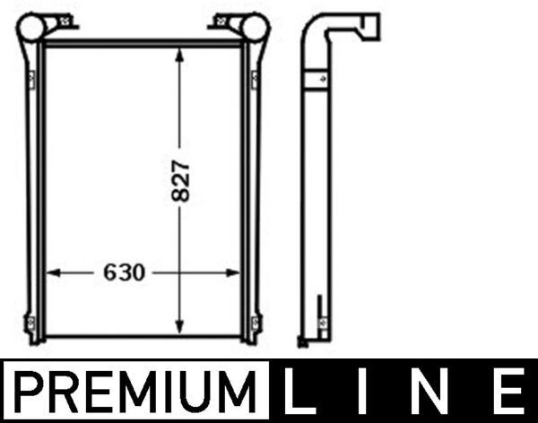 MAHLE ORIGINAL CI 133 000P Ladeluftkühler für RENAULT TRUCKS Premium LKW in Original Qualität