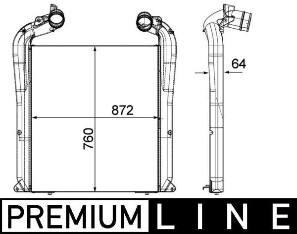 MAHLE ORIGINAL CI 144 000P Ladeluftkühler für MAN TGX LKW in Original Qualität
