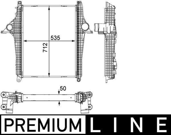 MAHLE ORIGINAL CI 147 000P Ladeluftkühler für MAN TGM LKW in Original Qualität