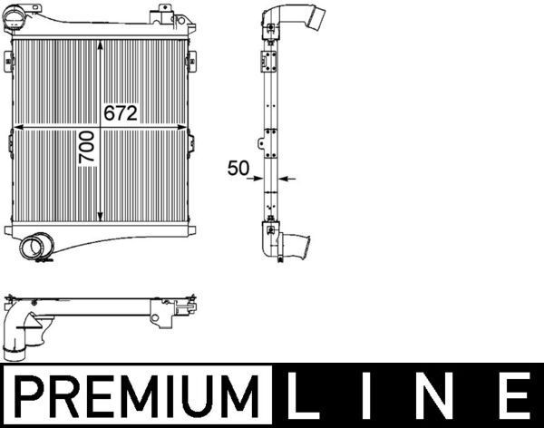 CI 179 000P MAHLE ORIGINAL Ladeluftkühler RENAULT TRUCKS Premium 2