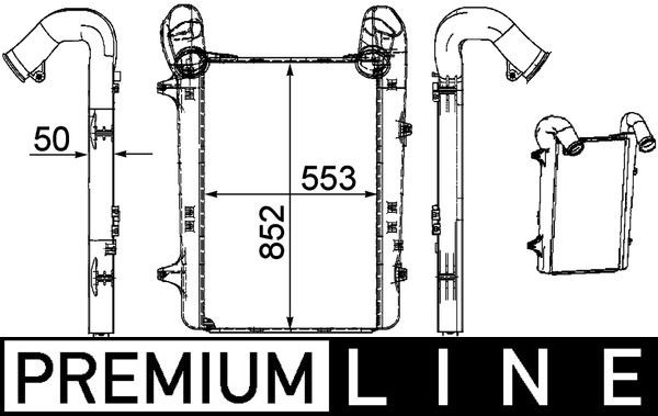 MAHLE ORIGINAL CI 253 000P Ladeluftkühler für DAF XF 105 LKW in Original Qualität