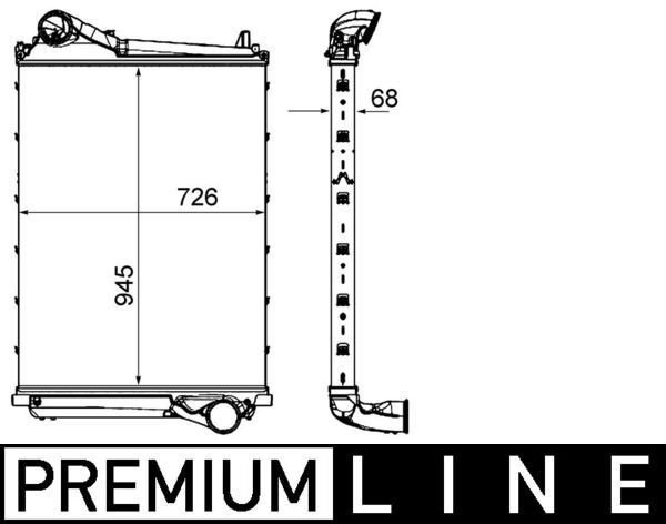 MAHLE ORIGINAL CI 453 000P Ladeluftkühler für VOLVO FMX II LKW in Original Qualität