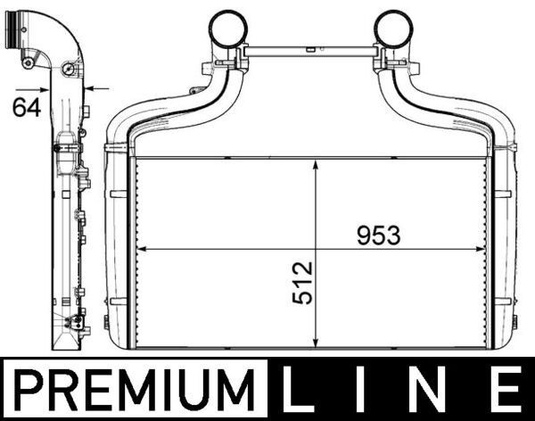 MAHLE ORIGINAL CI 454 000P Ladeluftkühler für DAF CF LKW in Original Qualität
