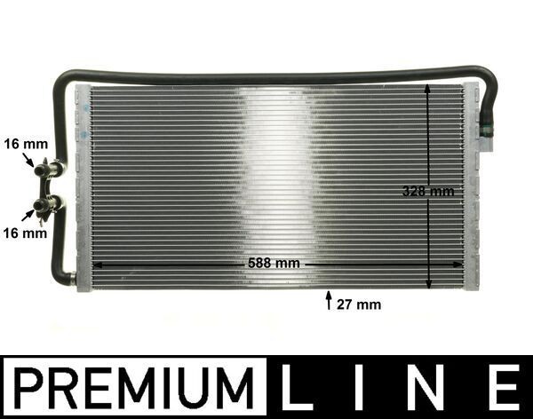 MAHLE ORIGINAL Low Temperature Cooler, intercooler CR 1044 000P for BMW 5 Series, 6 Series