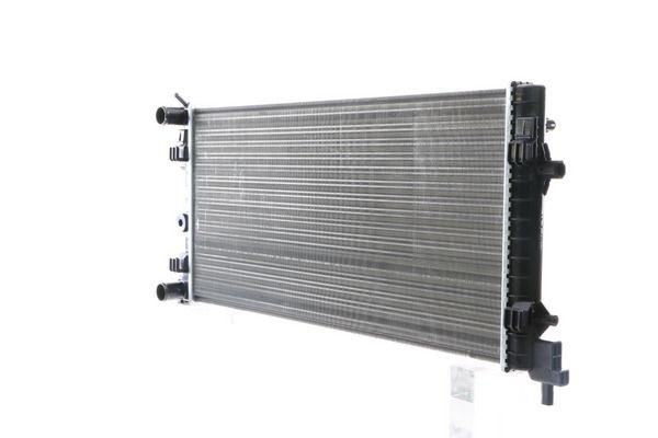 CR1096000S Radiator 8MK 376 754-284 MAHLE ORIGINAL for vehicles with air conditioning, 649 x 322 x 34 mm, with screw, Manual Transmission, Mechanically jointed cooling fins