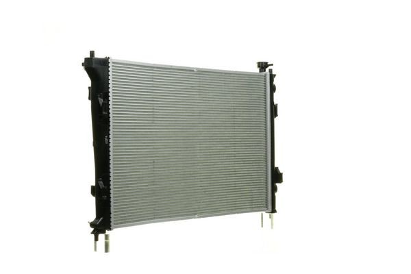 CR1118000P Radiator 8MK 376 754-521 MAHLE ORIGINAL for vehicles with air conditioning, 600 x 456 x 14 mm, Manual Transmission, Brazed cooling fins