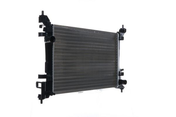 MAHLE ORIGINAL 70823537 Engine radiator 540 x 378 x 23 mm, with accessories, with tensioner element, with sealing plug, Mechanically jointed cooling fins