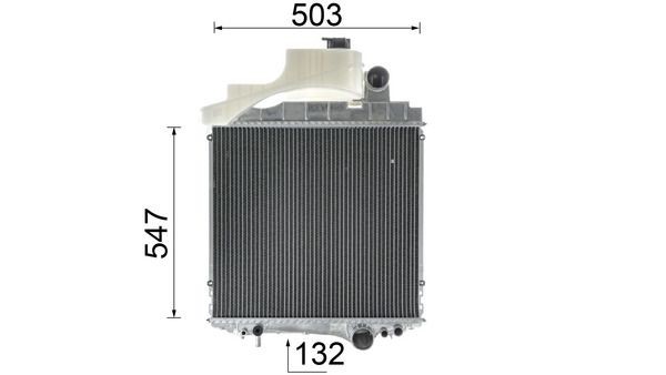 OEM-quality MAHLE ORIGINAL CR 1729 000P Engine radiator