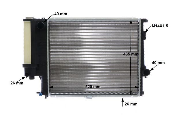 OEM-quality MAHLE ORIGINAL CR 244 001S Engine radiator