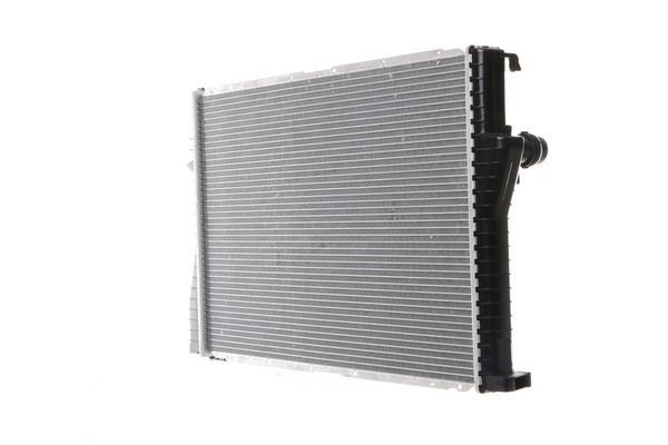 CR295000S Radiator CR 295 000P MAHLE ORIGINAL for vehicles with/without air conditioning, 650 x 438 x 34 mm, with quick couplers, Brazed cooling fins