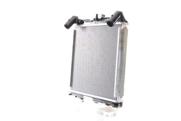 CR383000S Radiator CR 383 000P MAHLE ORIGINAL 355 x 350 x 32 mm, with holder, with accessories, with bracket, Brazed cooling fins
