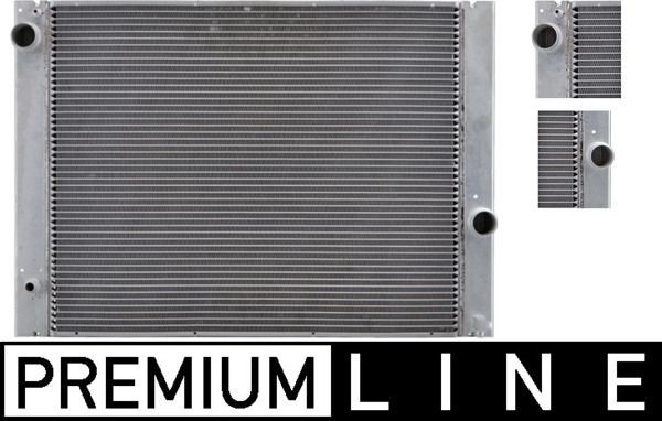 MAHLE ORIGINAL CR 580 000P Engine radiator for vehicles with/without air conditioning, 623 x 486 x 32 mm, Automatic Transmission, Brazed cooling fins