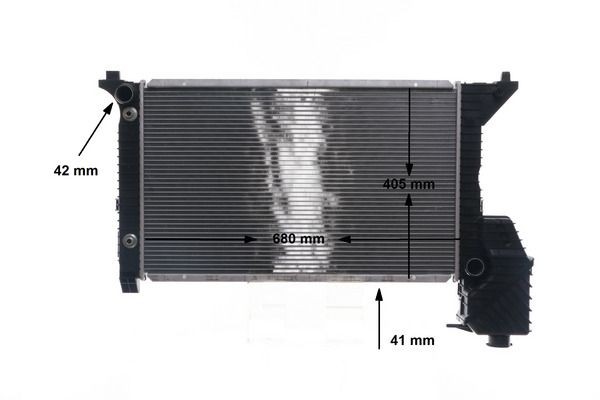CR683000S Radiator CR 683 000P MAHLE ORIGINAL for vehicles with air conditioning, 680 x 406 x 42 mm, Automatic Transmission, Manual Transmission, Brazed cooling fins