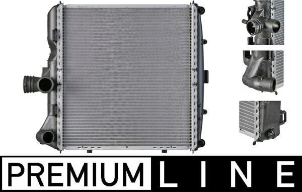 MAHLE ORIGINAL CR 817 000P Engine radiator for vehicles with/without air conditioning, 340 x 366 x 42 mm, Automatic Transmission, Manual Transmission, Brazed cooling fins