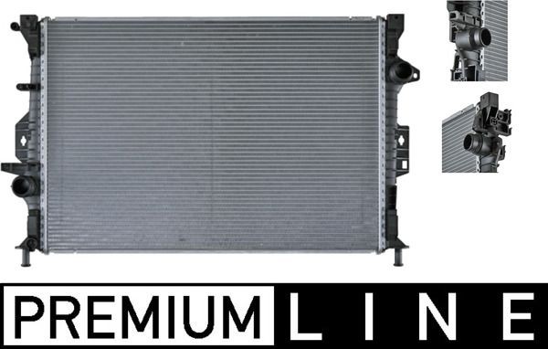 Great value for money - MAHLE ORIGINAL Engine radiator CR 907 000P