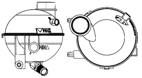 Original MAHLE ORIGINAL 376702364 Water tank radiator CRT 14 000S for CITROЁN C-ELYSEE