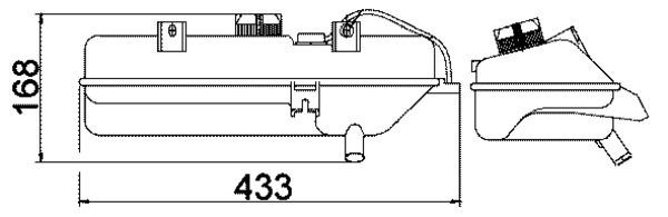 Original MAHLE ORIGINAL 376702394 Coolant expansion tank CRT 16 000S for PEUGEOT BOXER