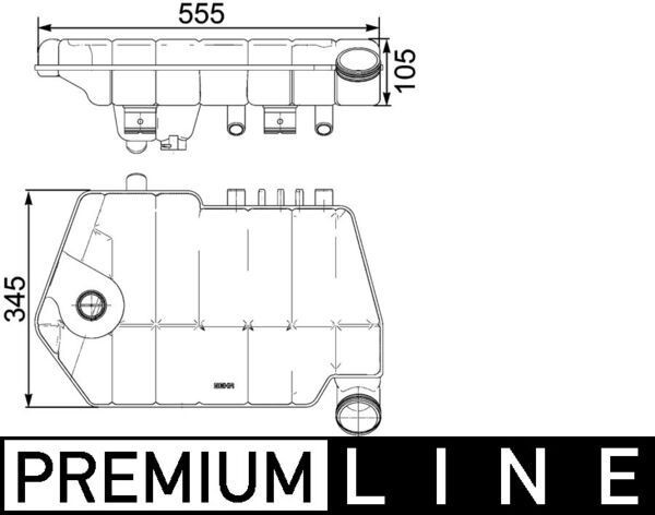 MAHLE ORIGINAL CRT 66 000P Ausgleichsbehälter für DAF XF 105 LKW in Original Qualität