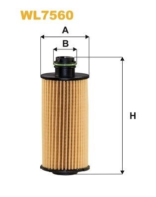 WIX FILTERS Filter Insert Inner Diameter 2: 26mm, Ø: 54mm, Height: 130mm Oil filters WL7560 buy