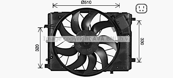 PRASCO MS7735 Cooling fan W212 E 63 AMG 6.2 525 hp Petrol 2011 price