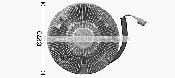 PRASCO SCC077 Fan clutch 188 361 0