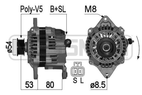 Original MESSMER Generator 209140A for SUBARU XV