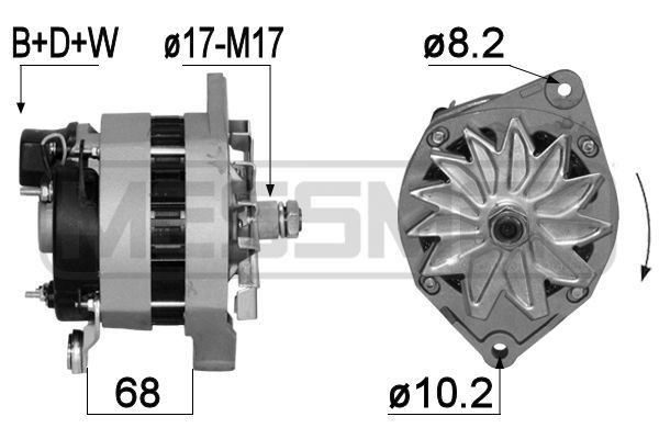 MESSMER 28V, 60A, B+D+W Generator 209142A buy