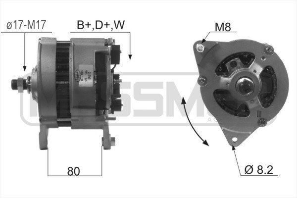 MESSMER 14V, 70A, B+D+W Generator 210002A buy