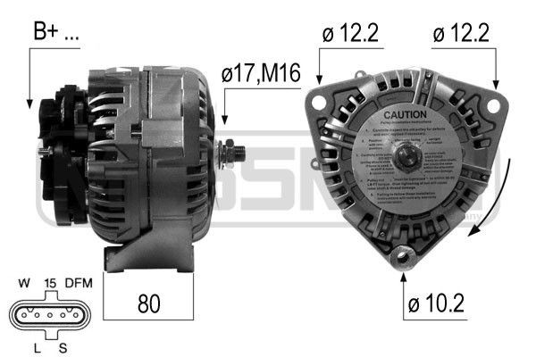 MESSMER 210673A Lichtmaschine für DAF XF 105 LKW in Original Qualität