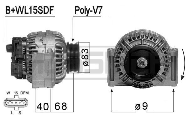 210714A MESSMER Lichtmaschine DAF XF 95