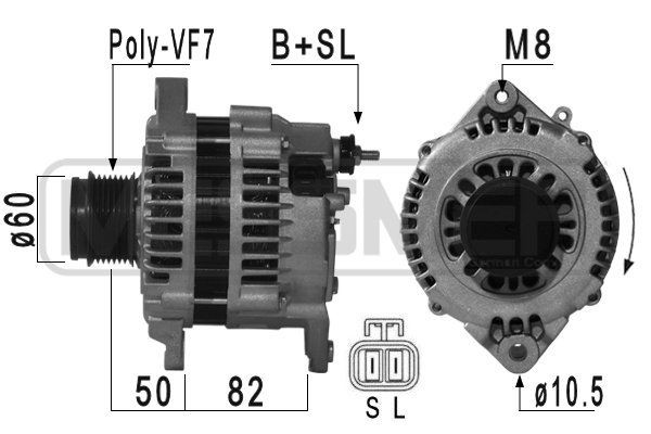 MESSMER 210871A Alternator Freewheel Clutch LR1130702C