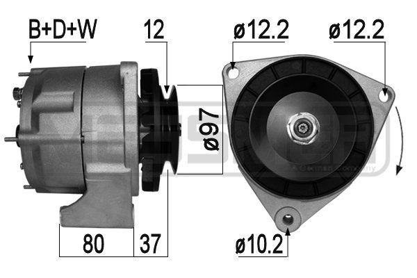 MESSMER 210983A Lichtmaschine für MERCEDES-BENZ UNIMOG LKW in Original Qualität