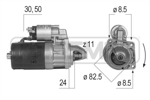 MESSMER 220080A Starter motor 605129690