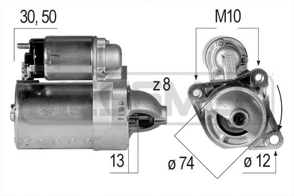 MESSMER 220118A Starter motor KB303-18400A