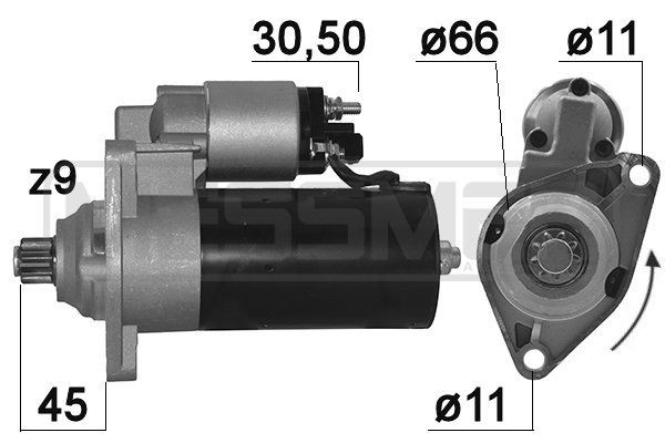 Great value for money - MESSMER Starter motor 220130A