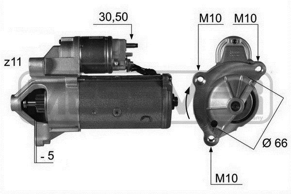 MESSMER 220171A Starter motor 5802 CJ
