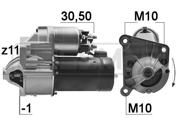 MESSMER 220184A Starter motor 4402118