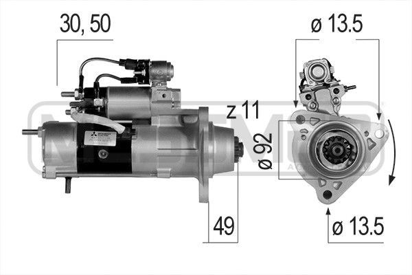 MESSMER 220343A Starter motor M9T60471AM