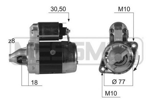 MESSMER 220382A Starter motor MD316001