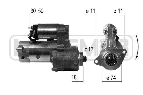 MESSMER 220507A Starter motor M 8 T 70071