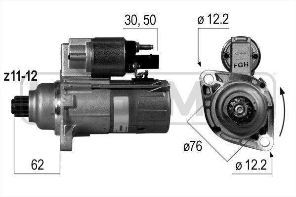 MESSMER 220535A Starter motor 02M 911 024 AX