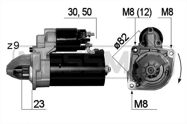 MESSMER 220663A Starter motor 518329580