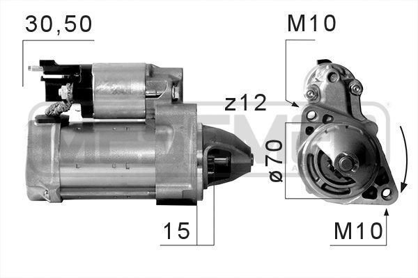 MESSMER 220670A Starter motor A006-151-45-01