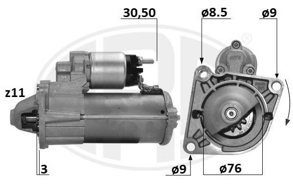 MESSMER 220687A Starter motor 51810308