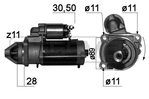 MESSMER 220731A Starter motor 51.26201.7157