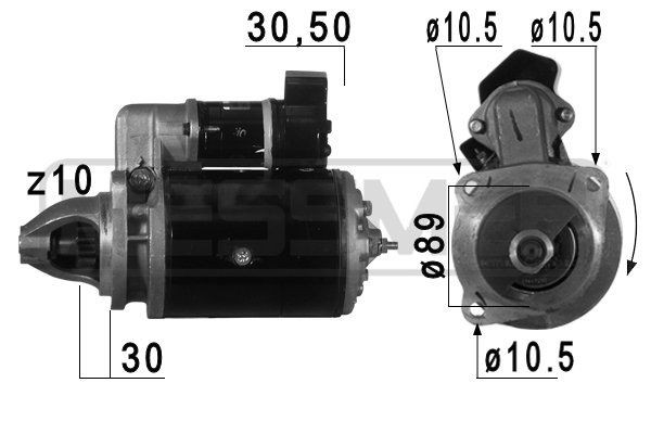 MESSMER 220739A Starter motor S13-73